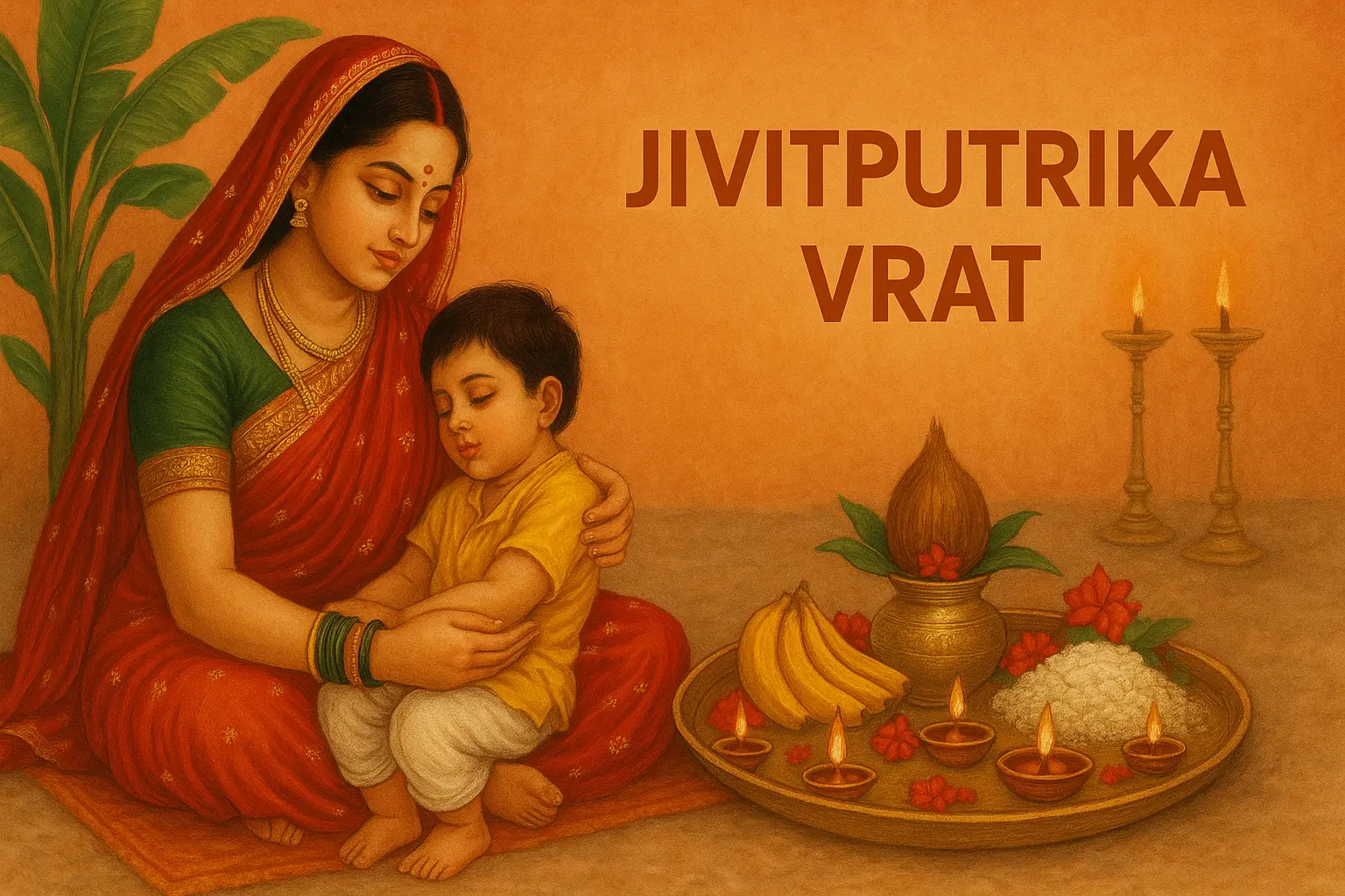 Jivitputrika Vrat celebration with fasting and prayers for children